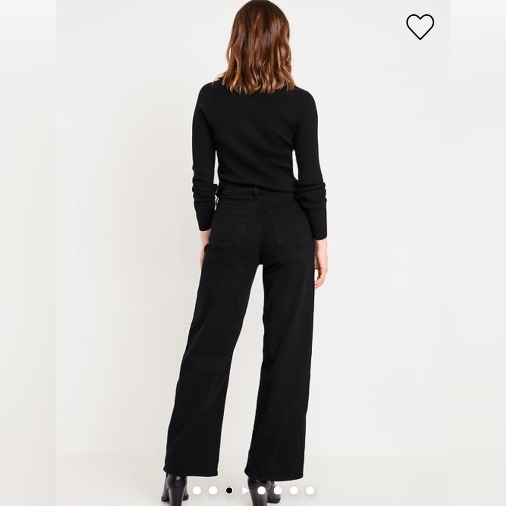 Old Navy High Waisted Wow Wide Legged Jeans. - Picture 2 of 6
